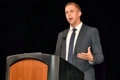 Speaker at graduation